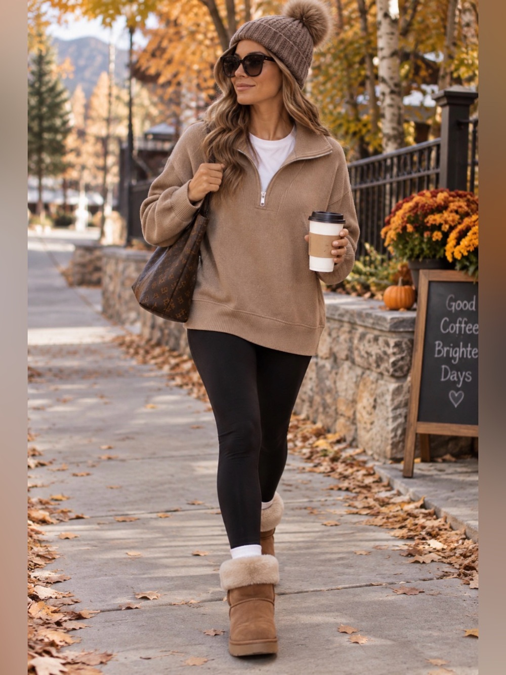 Aerie Down-To-Earth Quarter Zip Sweatshirt